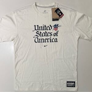 Men's Nike Team USA Olympic Shirt Olympics FN0866-133 Premium Essential Sz M